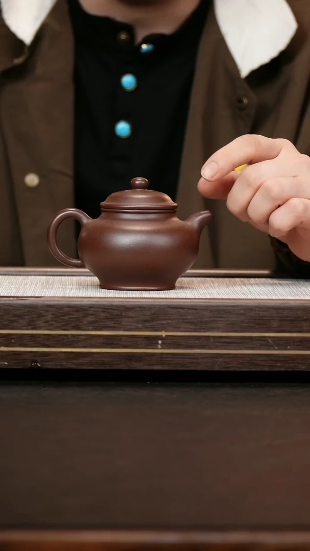 茶壶紫砂原矿深井紫泥 掇只壶240cc