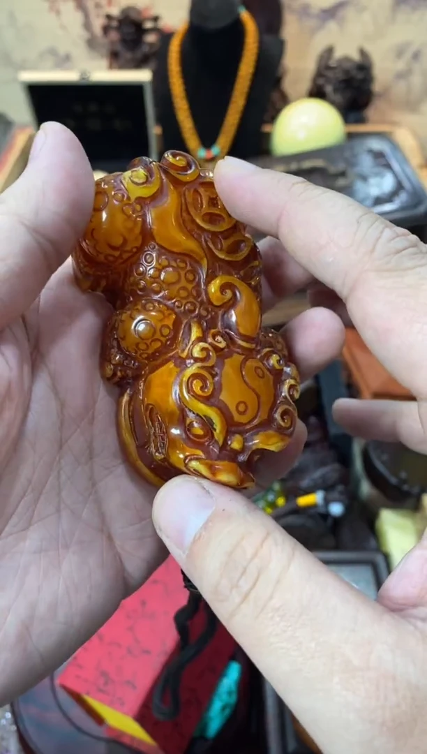 未镶嵌颈饰蜜蜡貔貅直播推荐直播推荐