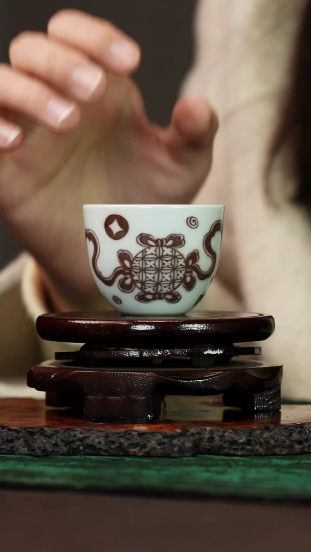 冯公窑 绣球单杯