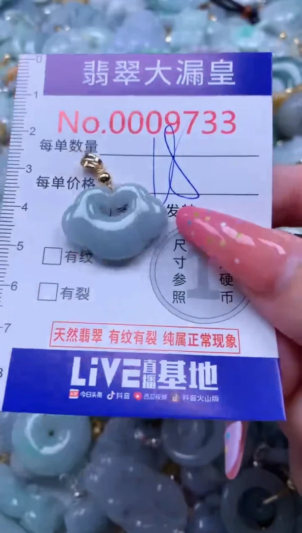 翡翠未镶嵌吊坠(不含链)9733