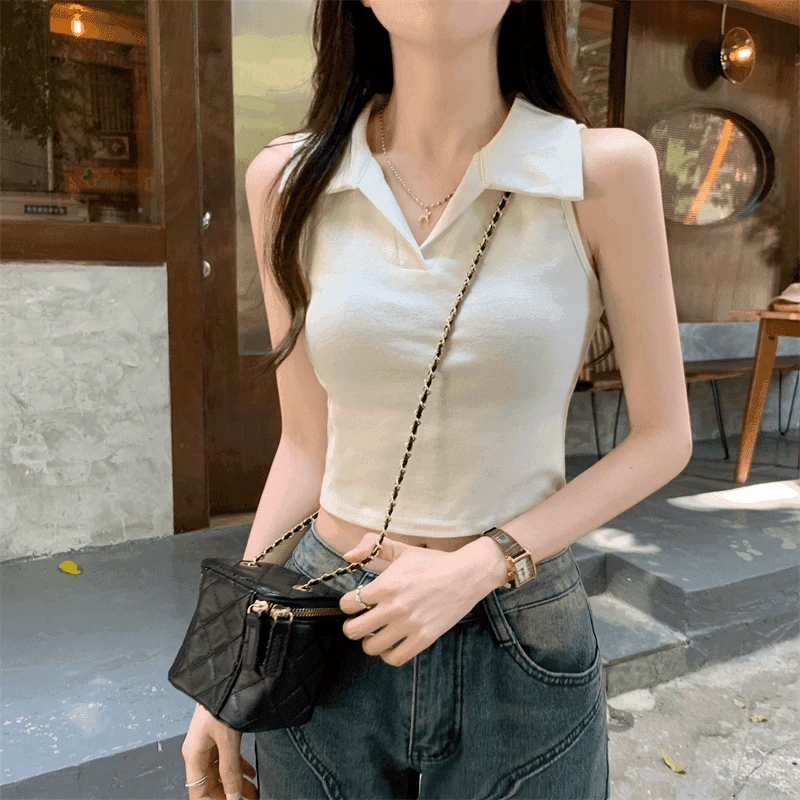 美式小吊带背心女夏季2025新款遮副乳内搭无袖白色温婉大方衣服