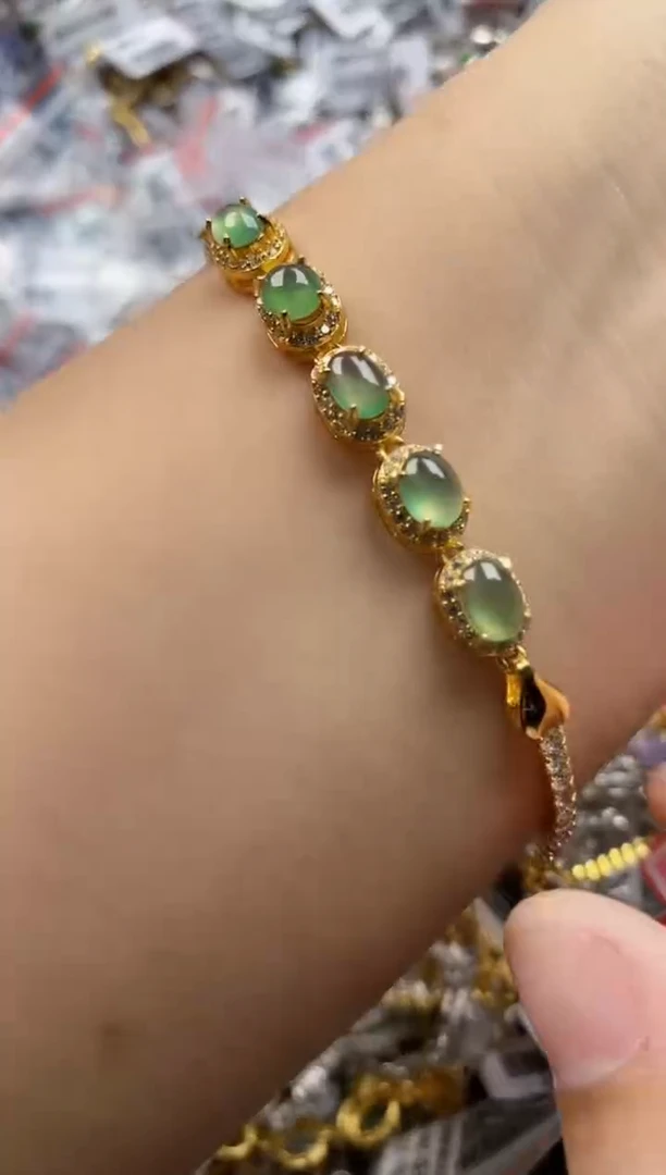 翡翠戒指银S925镶嵌2222    1