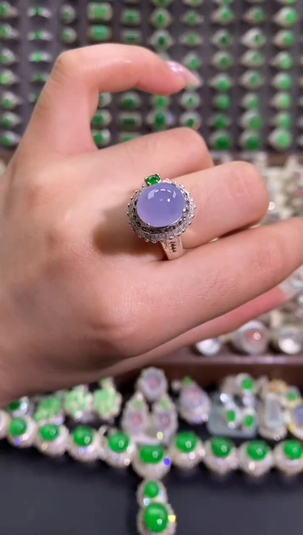 未镶嵌戒指翡翠天然缅甸A货翡翠未镶嵌 粉丝福利