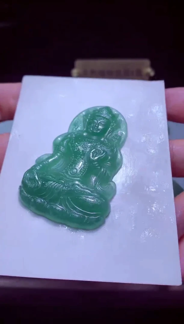 未镶嵌定制翡翠義**福天然缅甸翡翠A货毛货吊坠