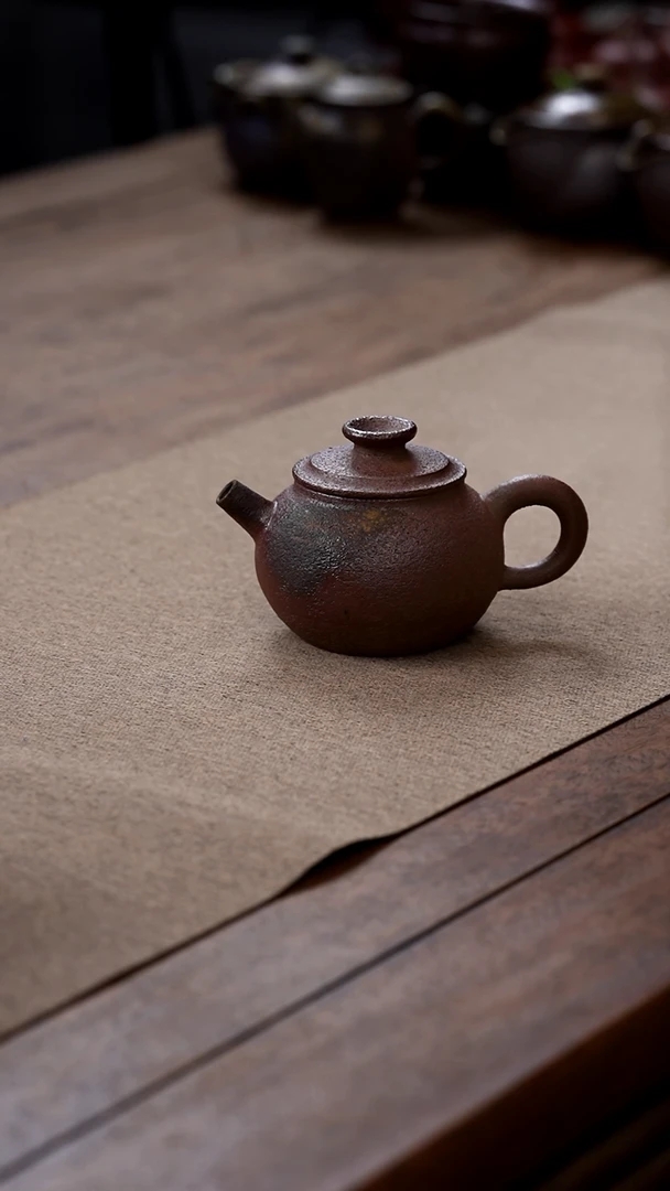 茶壶紫砂柴烧紫泥