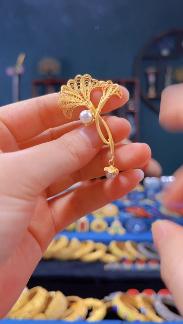 【闪购商品】非遗绝技 花丝胸针