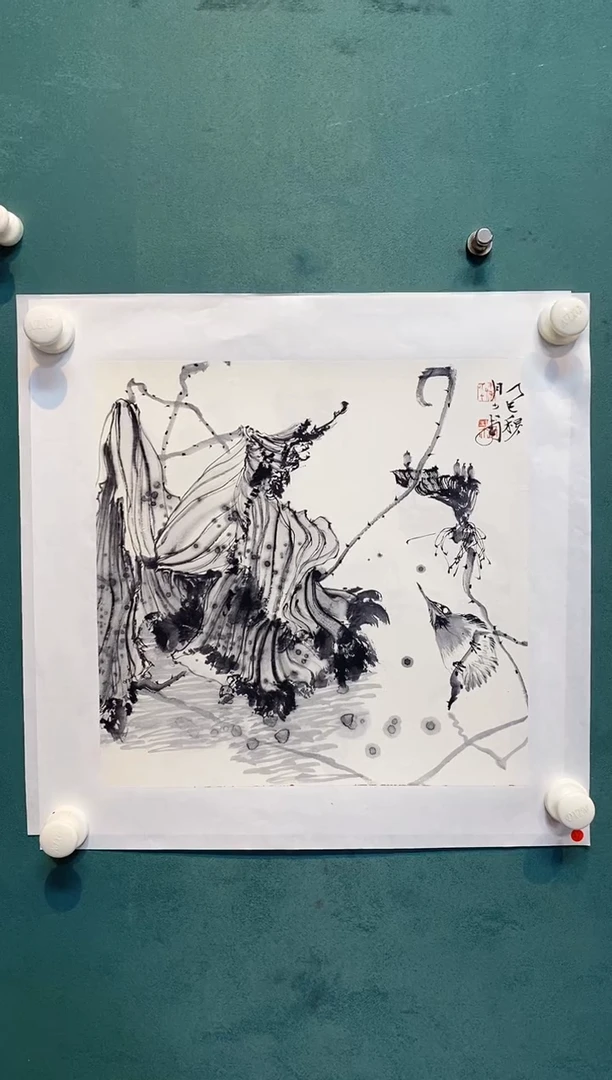 国画日**明秦少甫老师国画作品