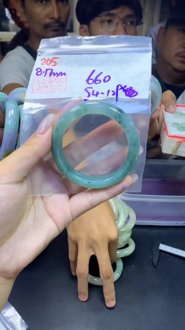 定制翡翠未镶嵌205手镯54+660元+多样性拍一发一