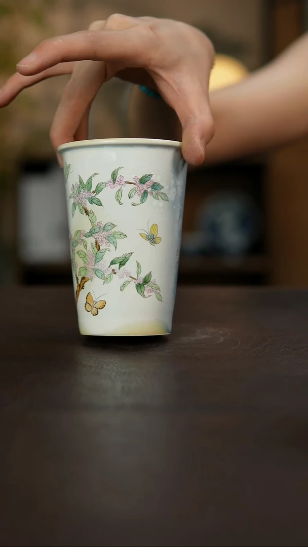 杯景德镇陶瓷杯碗柴烧多人