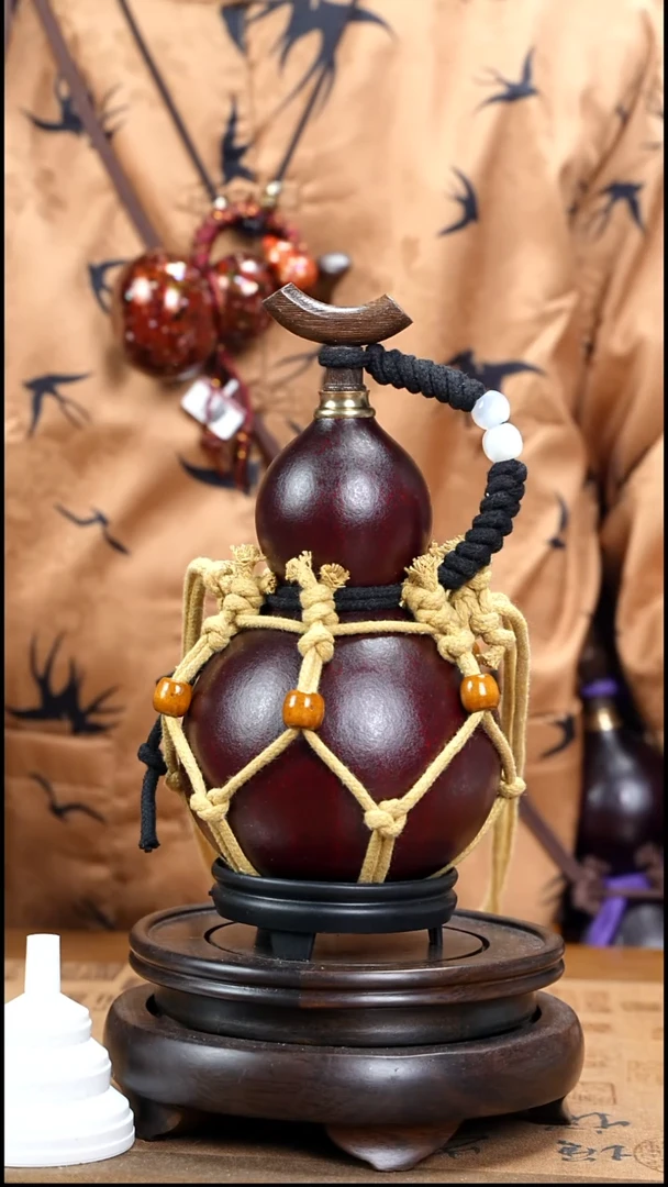 XS002网兜款大漆酒葫芦（现货现发）