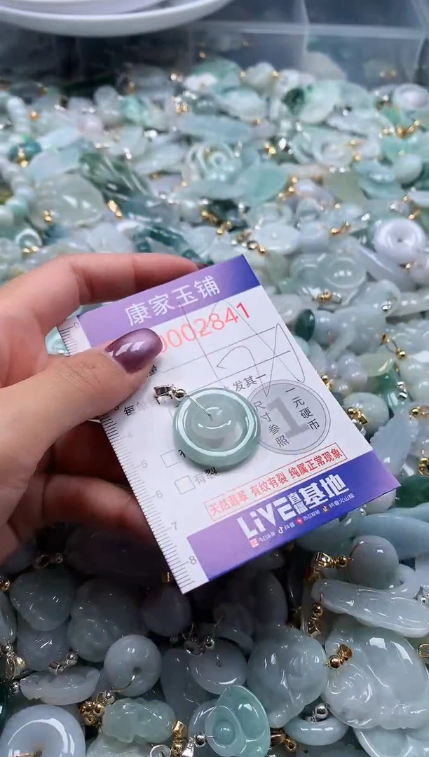 翡翠未镶嵌吊坠(不含链)2841