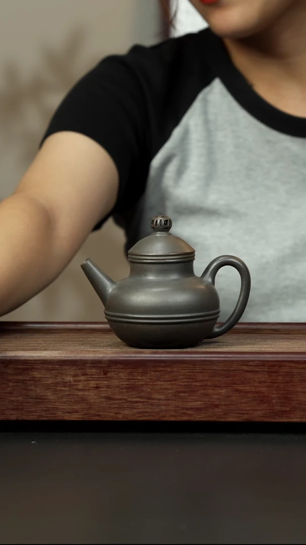 紫砂茶壶百年岩中泥 玉带