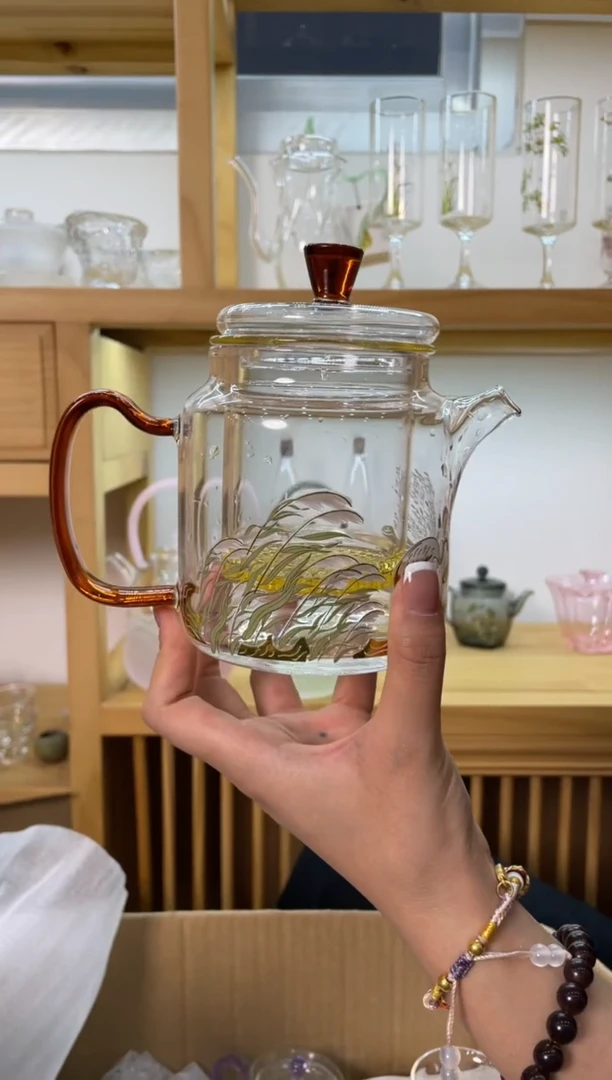 遇器鹤栖神奇壶琥珀把