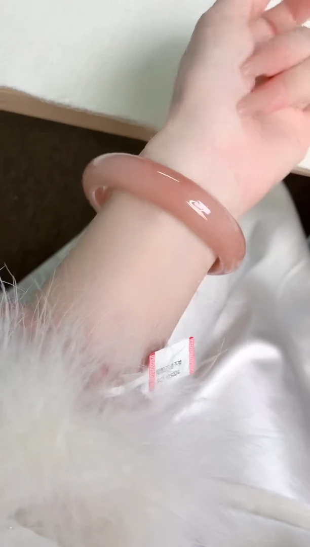 未镶嵌手镯石英质玉桃花酿20-圈口59.7-236