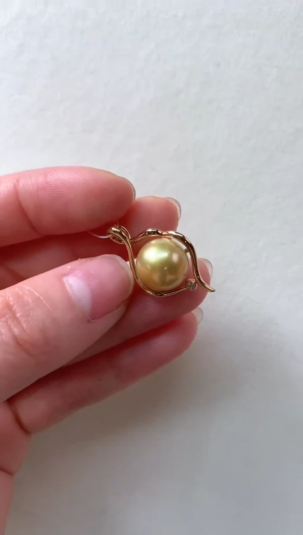 【闪购商品】海水珍珠吊坠18K金镶嵌S351|1880