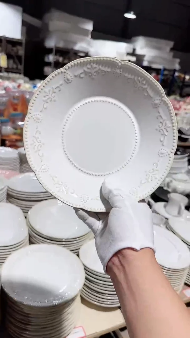 碗9英寸花溪深盘微瑕 凑满20元包邮