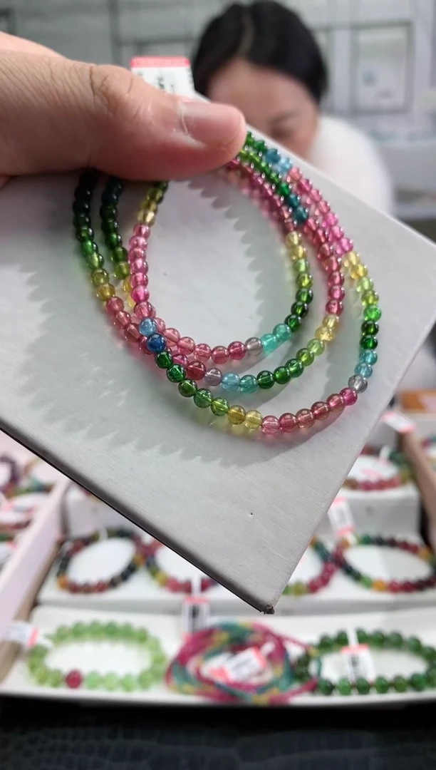 【闪购商品】碧玺手串未镶嵌多样性发一条