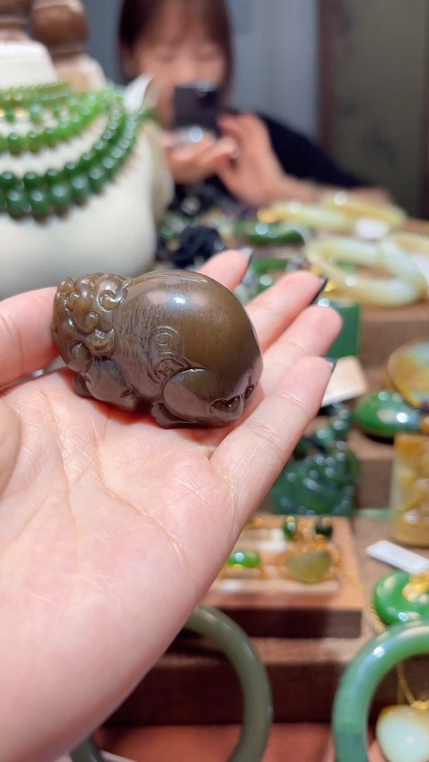 和田玉未镶嵌摆件1