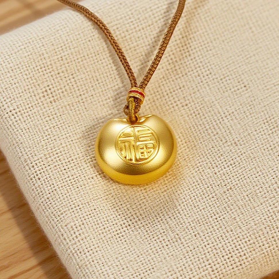 【11特惠购】3D胖福吊坠福气满满 黄金足金999宝宝长辈小孩礼物