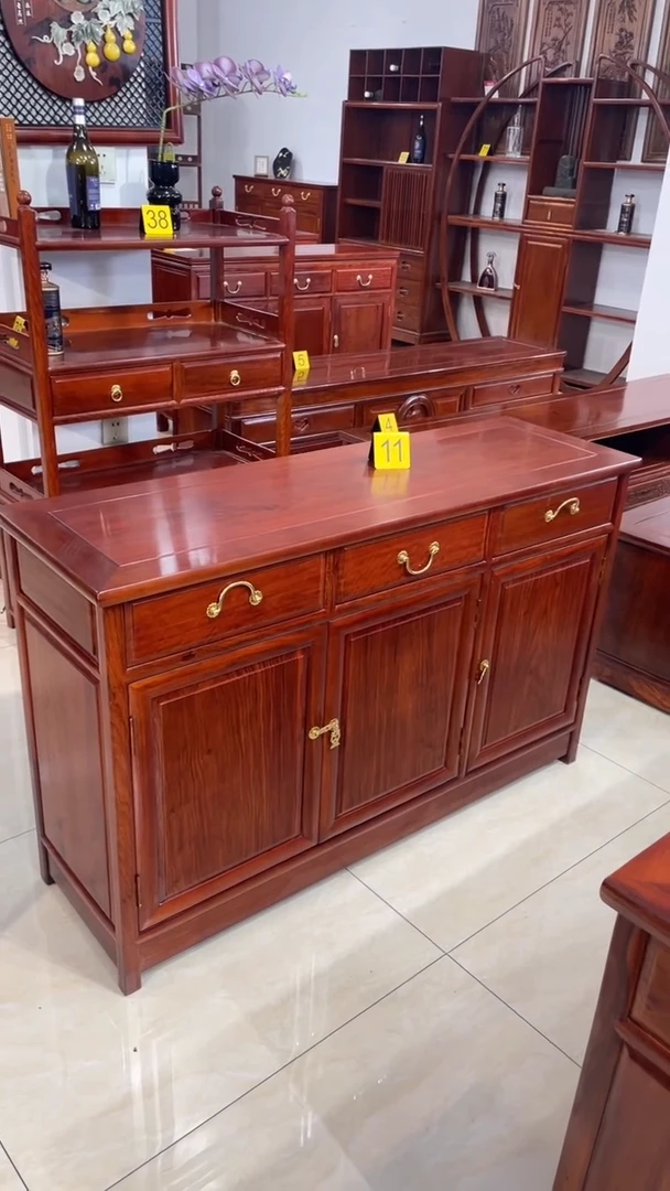 花梨木类柜类家具急*雨刺猬紫檀128*40*80餐边柜