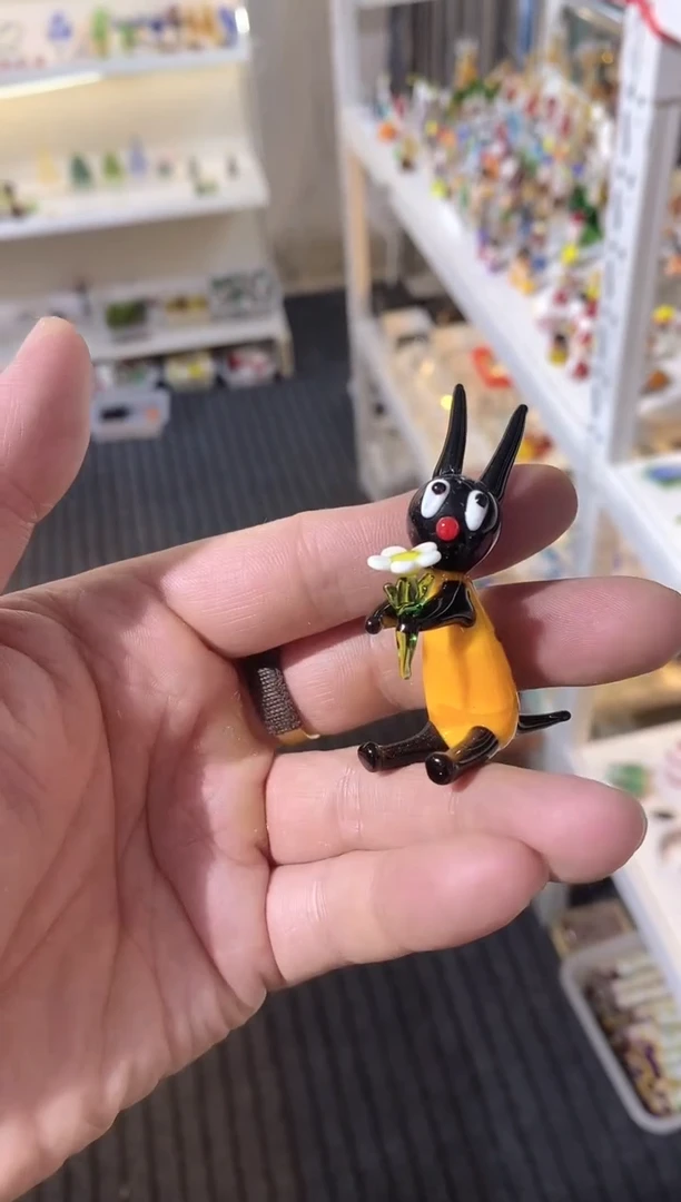 琉璃手工艺品蚂蚁捧花