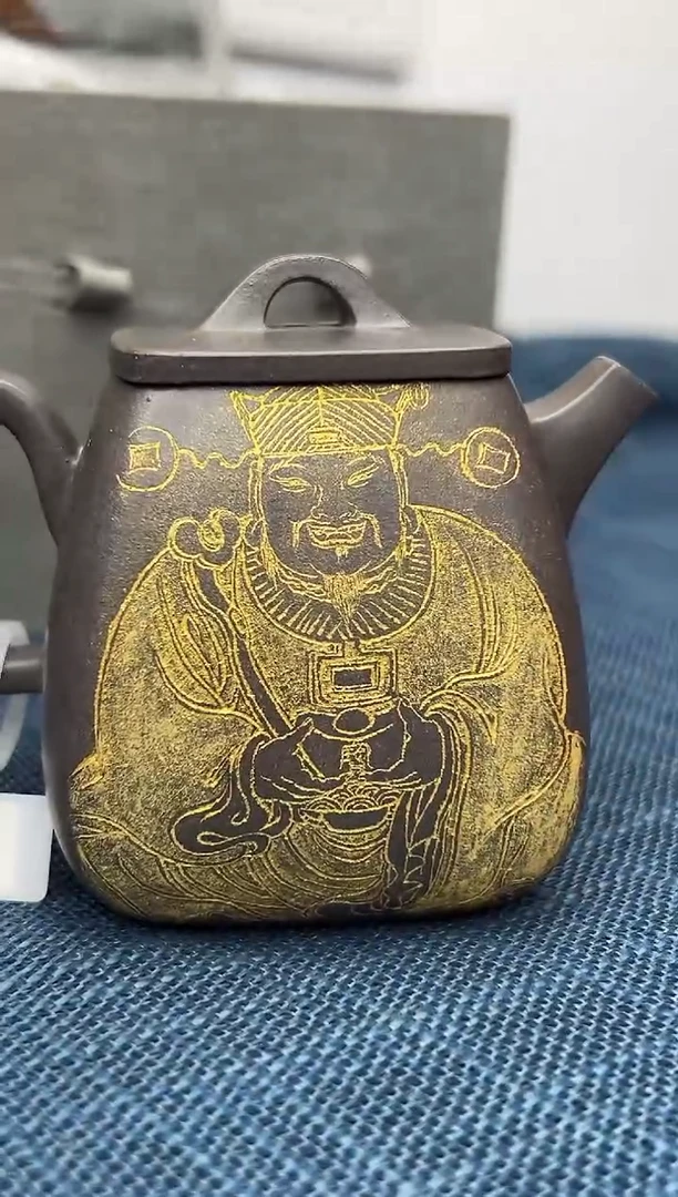 【闪购商品】紫砂茶壶紫砂壶余宏达四方高石壶110963