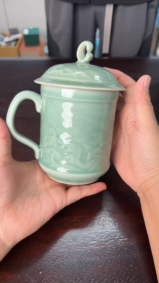 龙泉云间青瓷小米茶器