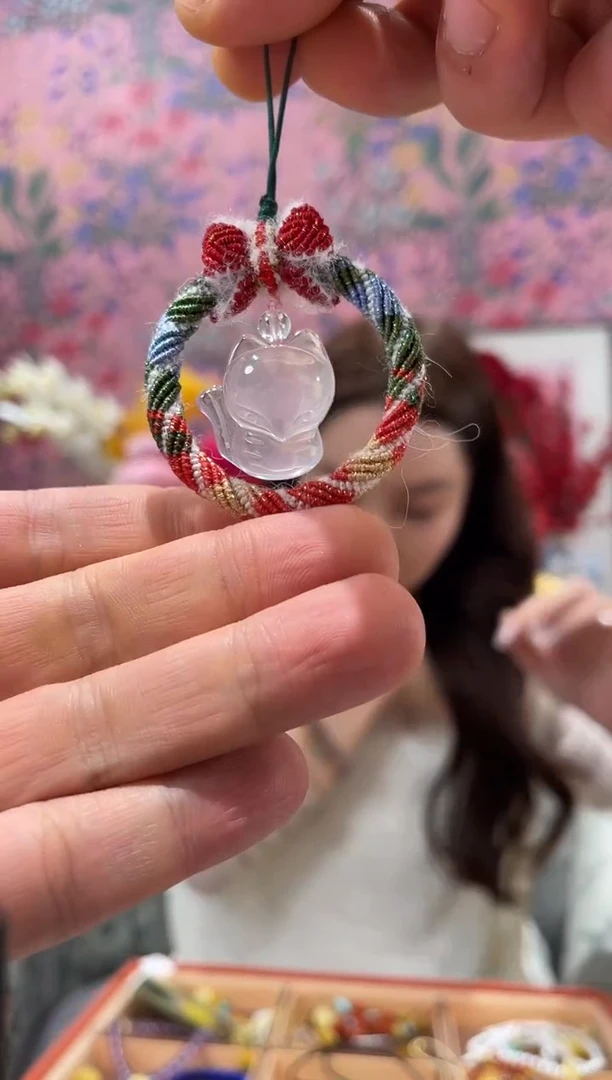 【闪购商品】水晶挂件未镶嵌粉水晶挂件
