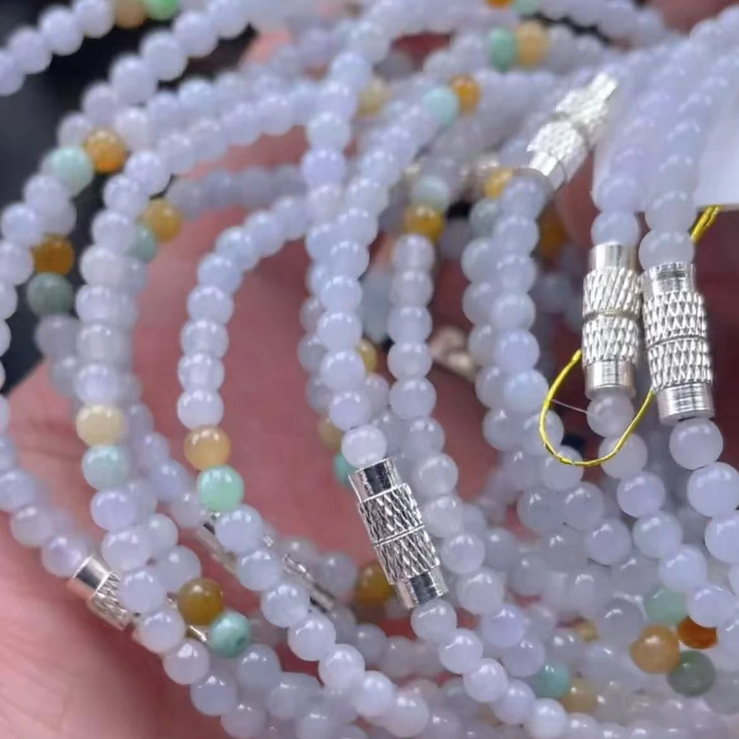 【玉经纶】-70746/Q56-天然A货翡翠手串-多样性发其—