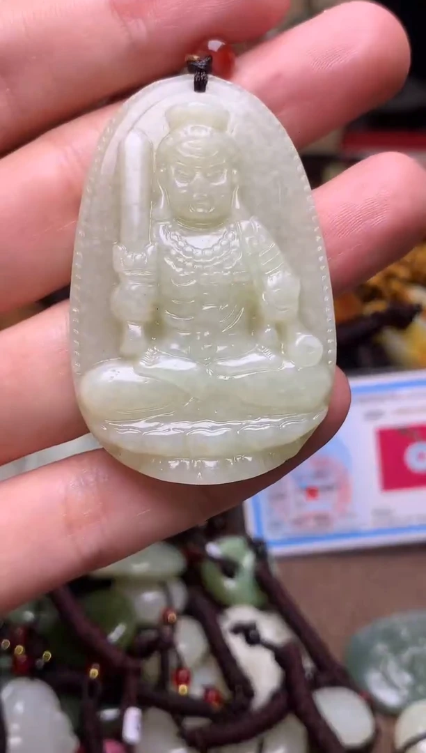 颈饰未镶嵌和田玉新疆料青海料清水和田玉吊坠