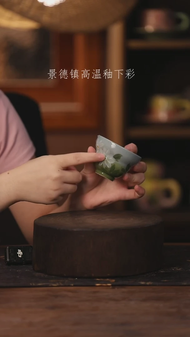 陶瓷景德镇高温釉下手绘陶瓷455