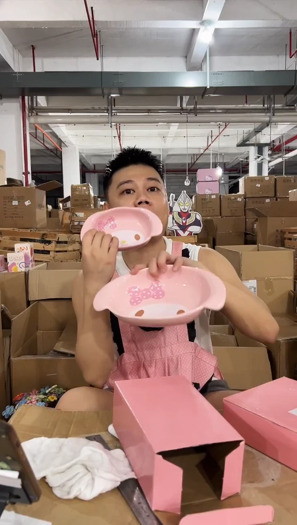 大小号原盒美乐蒂头盘2件套