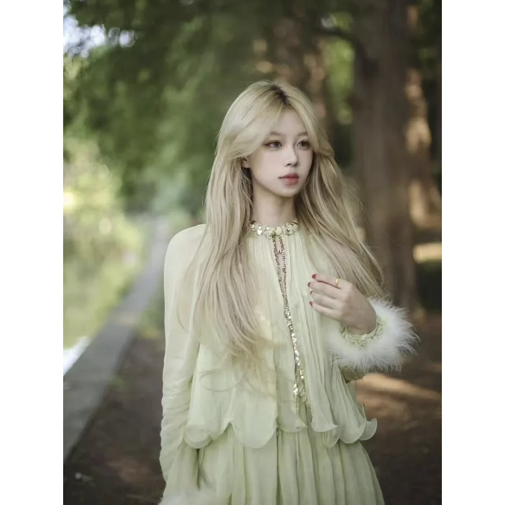 【宋雨琦同款】拉拉家25夏季新款长袖开衫外搭上衣防晒衫GBMQ68199