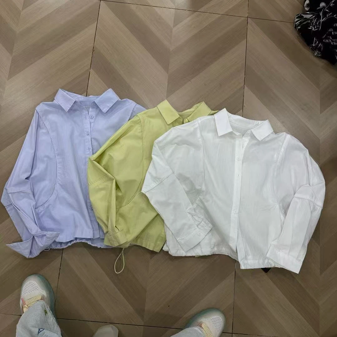 355 U 韩版女休闲舒适百搭潮流简约夏季防晒衬衫