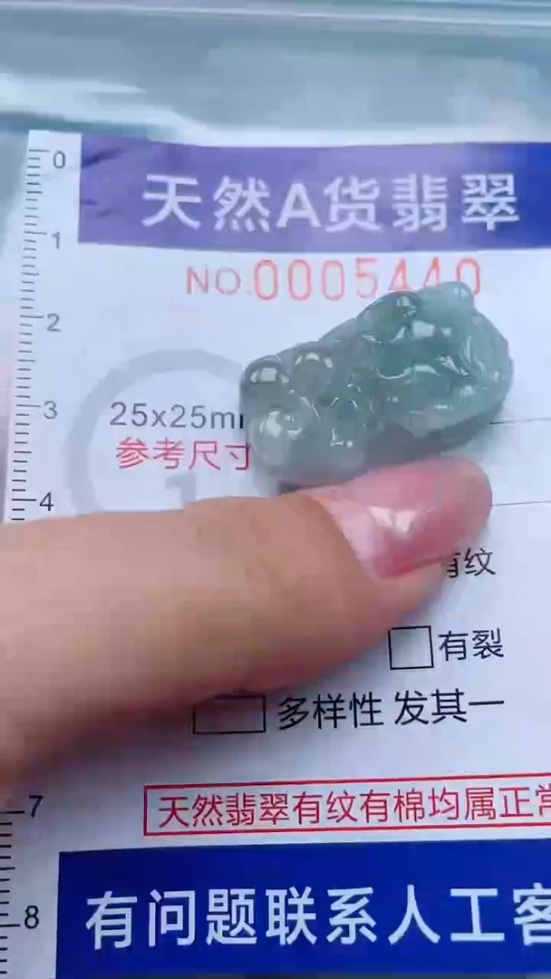 翡翠未镶嵌吊坠(不含链)1