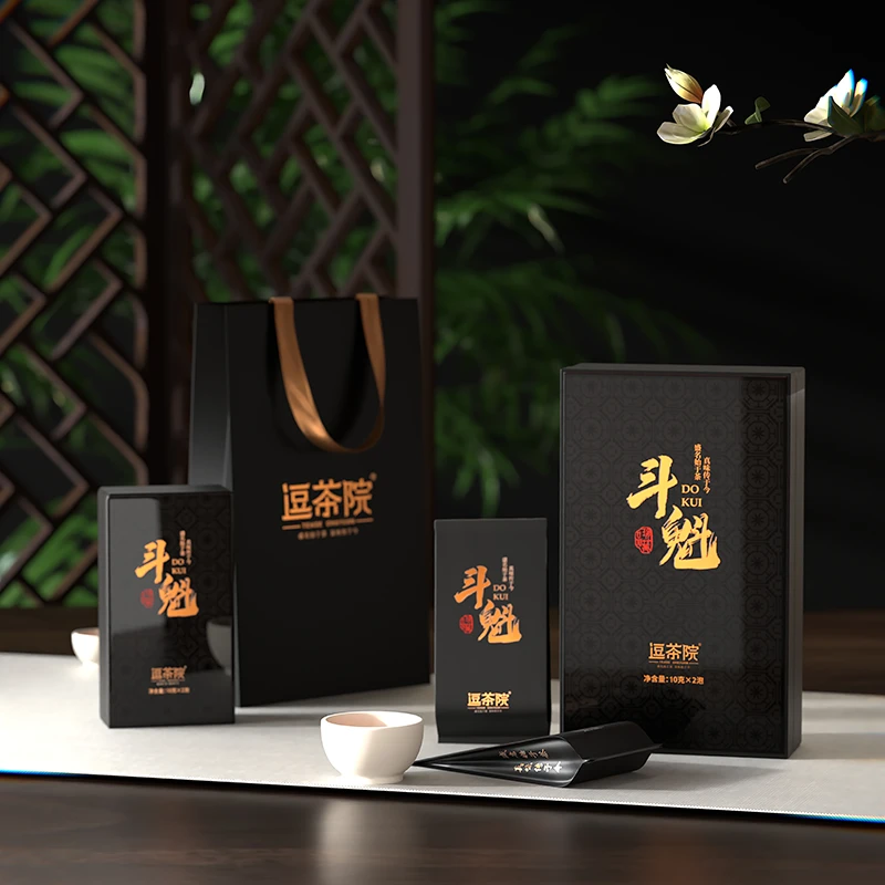 逗茶院斗魁肉桂20g2泡礼盒装武夷岩茶茶叶乌龙茶