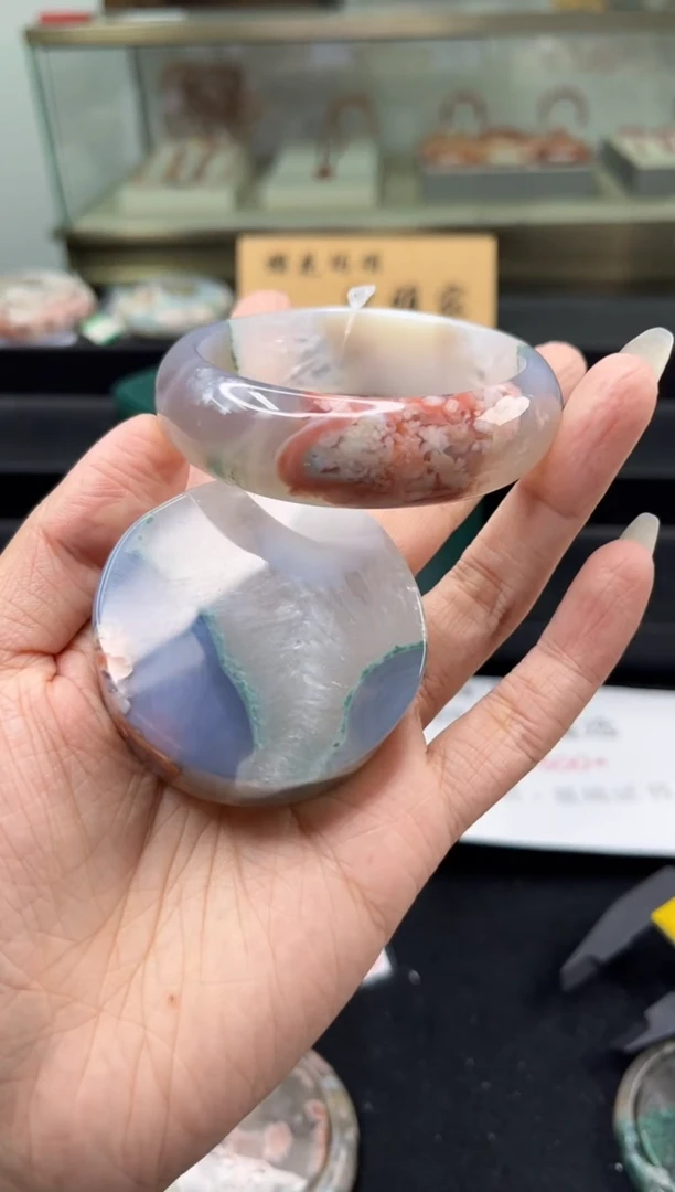 未镶嵌手镯石英质玉56圈口（赠品镯心）4s9003