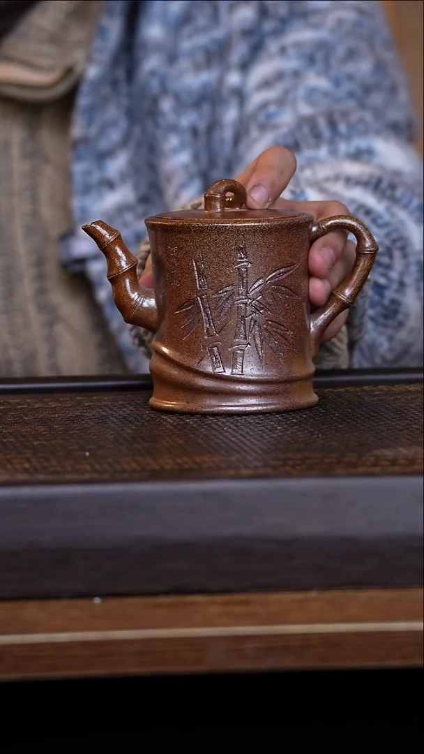 茶壶紫砂宜兴手工原矿紫砂壶001微瑕盖子有问题