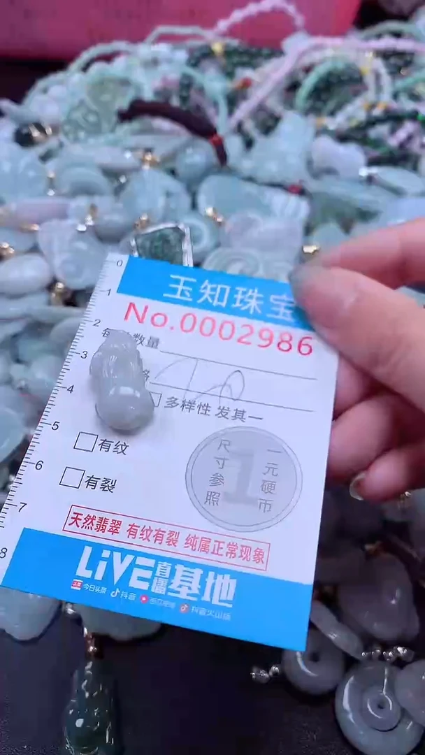 翡翠未镶嵌吊坠(不含链)2986