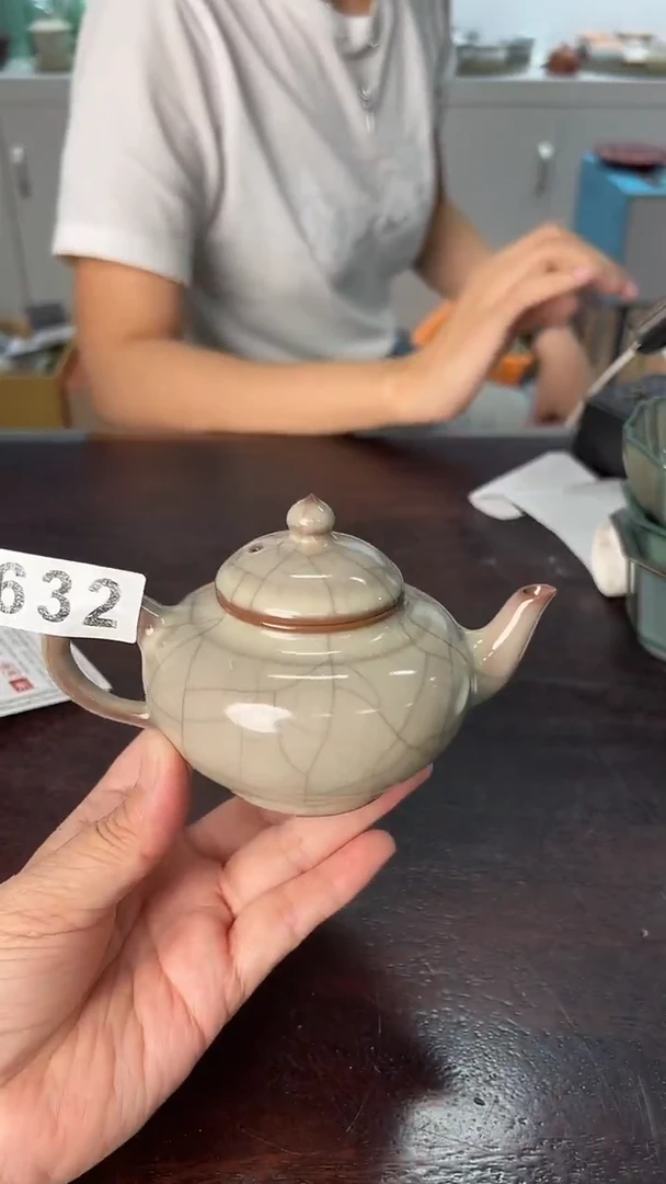 龙泉云间青瓷小米茶器