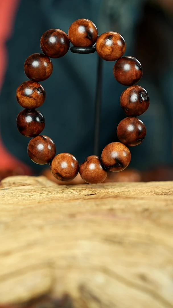【闪购商品】木雷击枣木1.7全雷手串