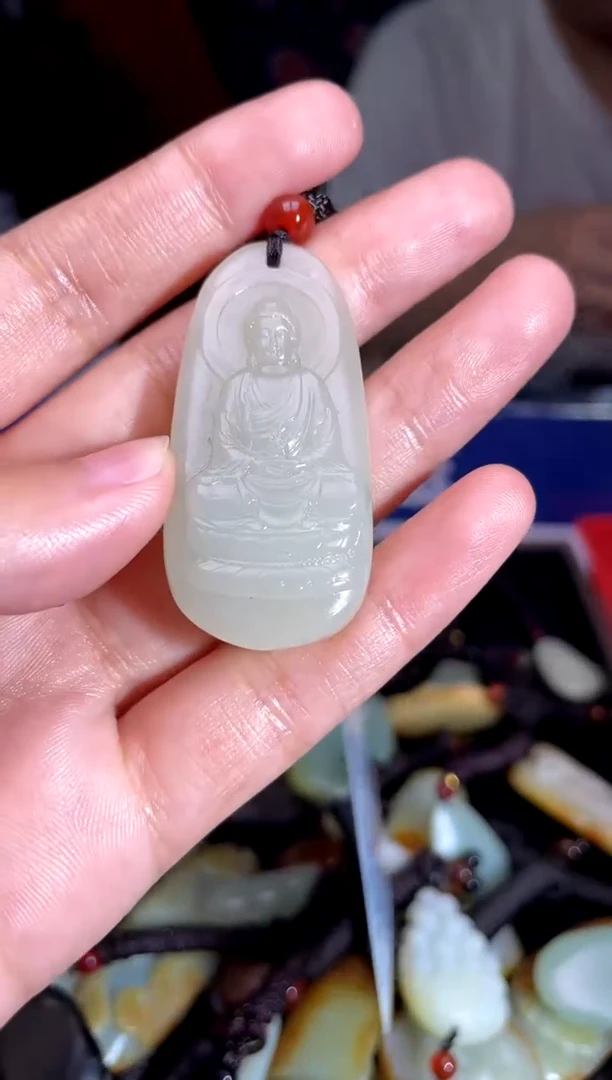 和田玉未镶嵌挂件1