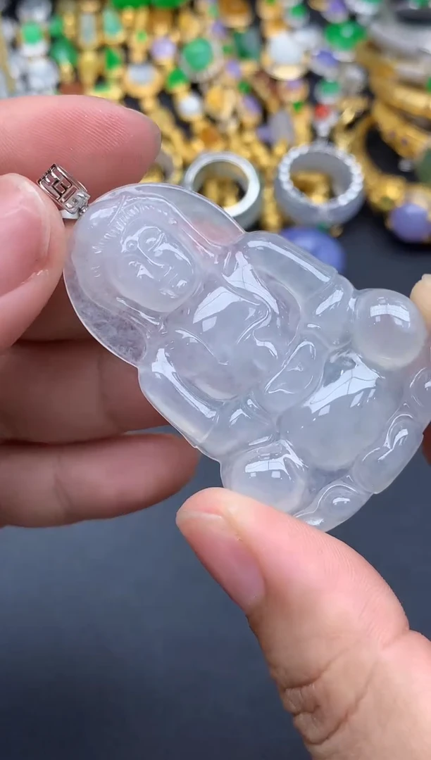 翡翠18K金镶嵌颈饰423-春日珠宝