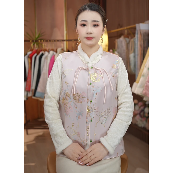 《 绯蝶-马夹》新中式提花复古国风休闲百搭高定马甲