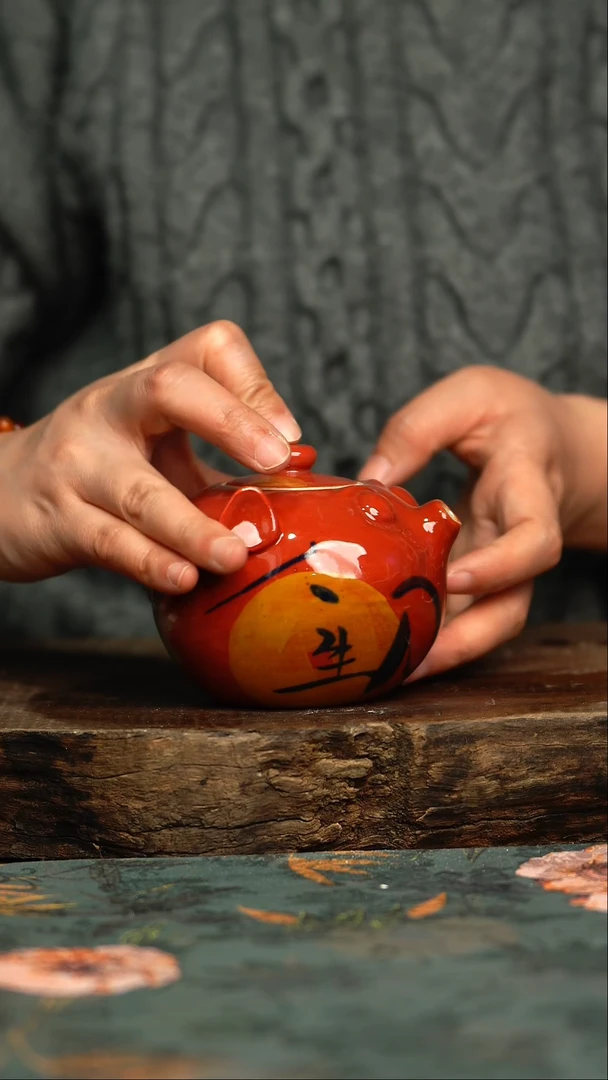 【闪购商品】杯釉下彩手工手绘同款陶器