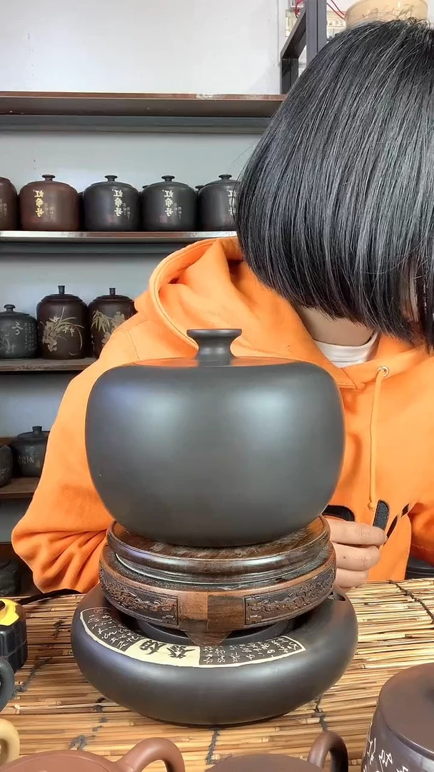 【闪购商品】罐手工亚亮素醒茶罐