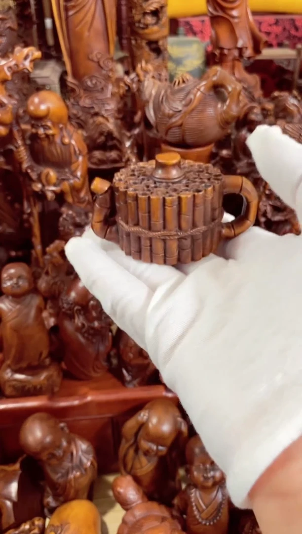 小叶黄杨小件把把壶