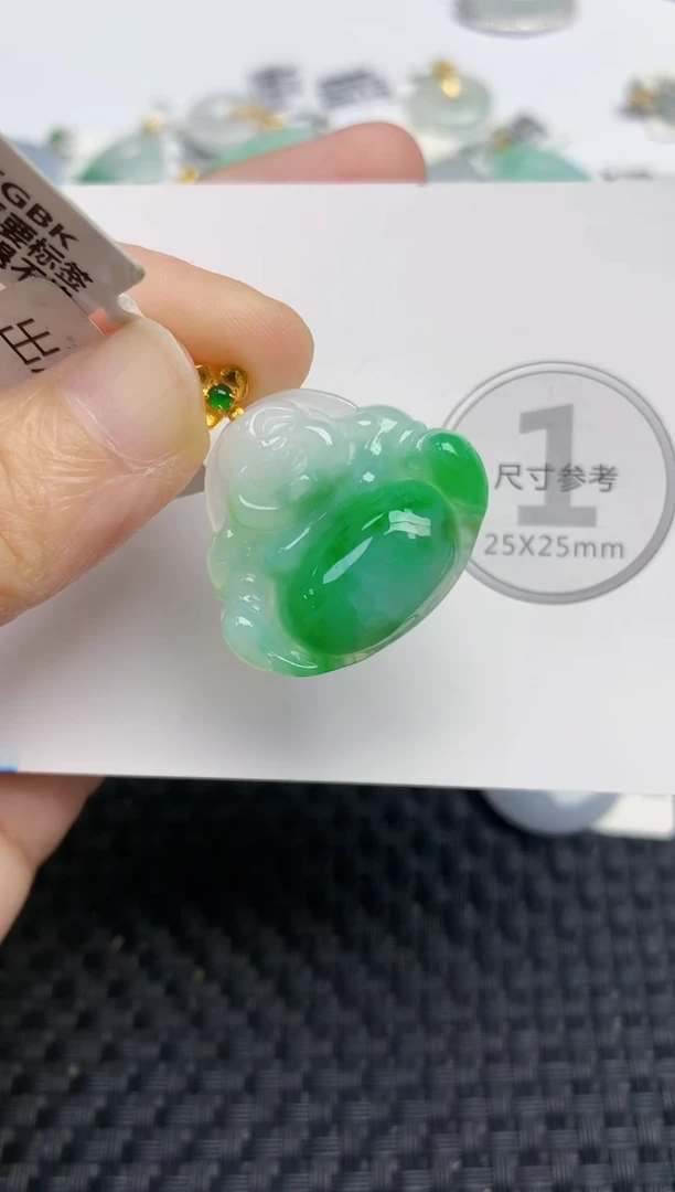 颈饰未镶嵌翡翠天然缅甸A货翡翠百元以上9元证书费自理