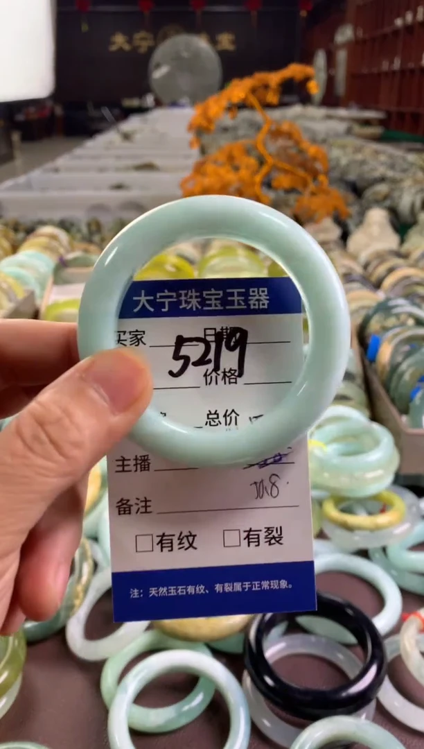 蛇纹石玉未镶嵌手镯5219