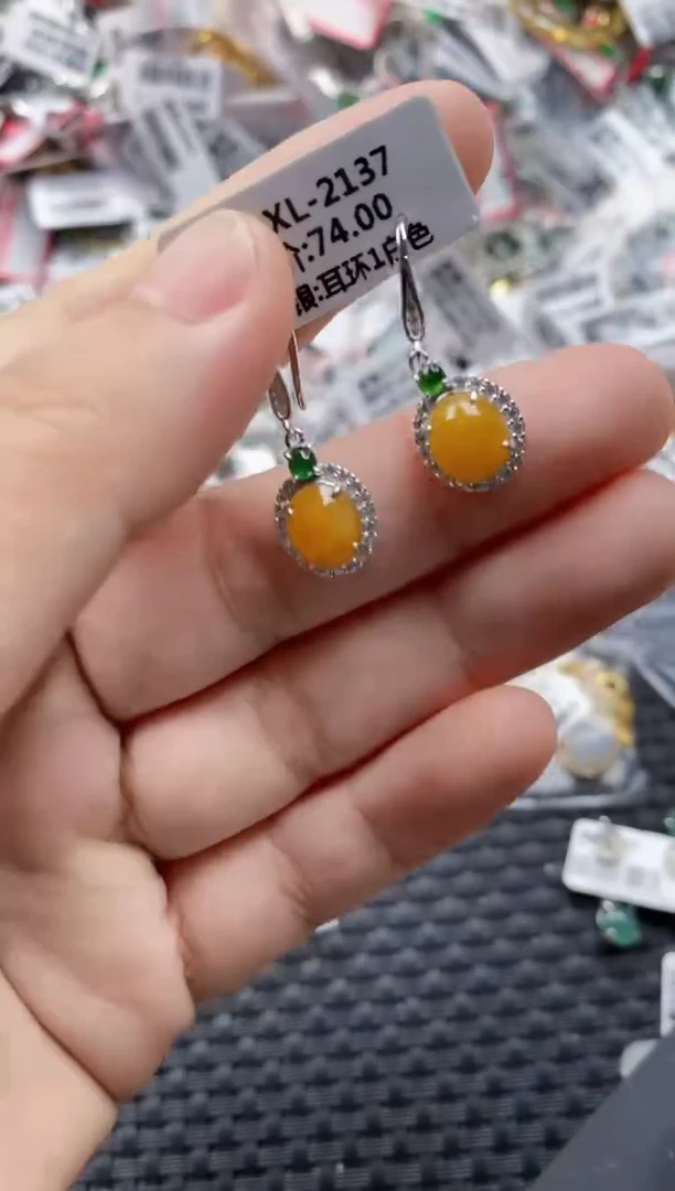 翡翠戒指银S925镶嵌2222     10